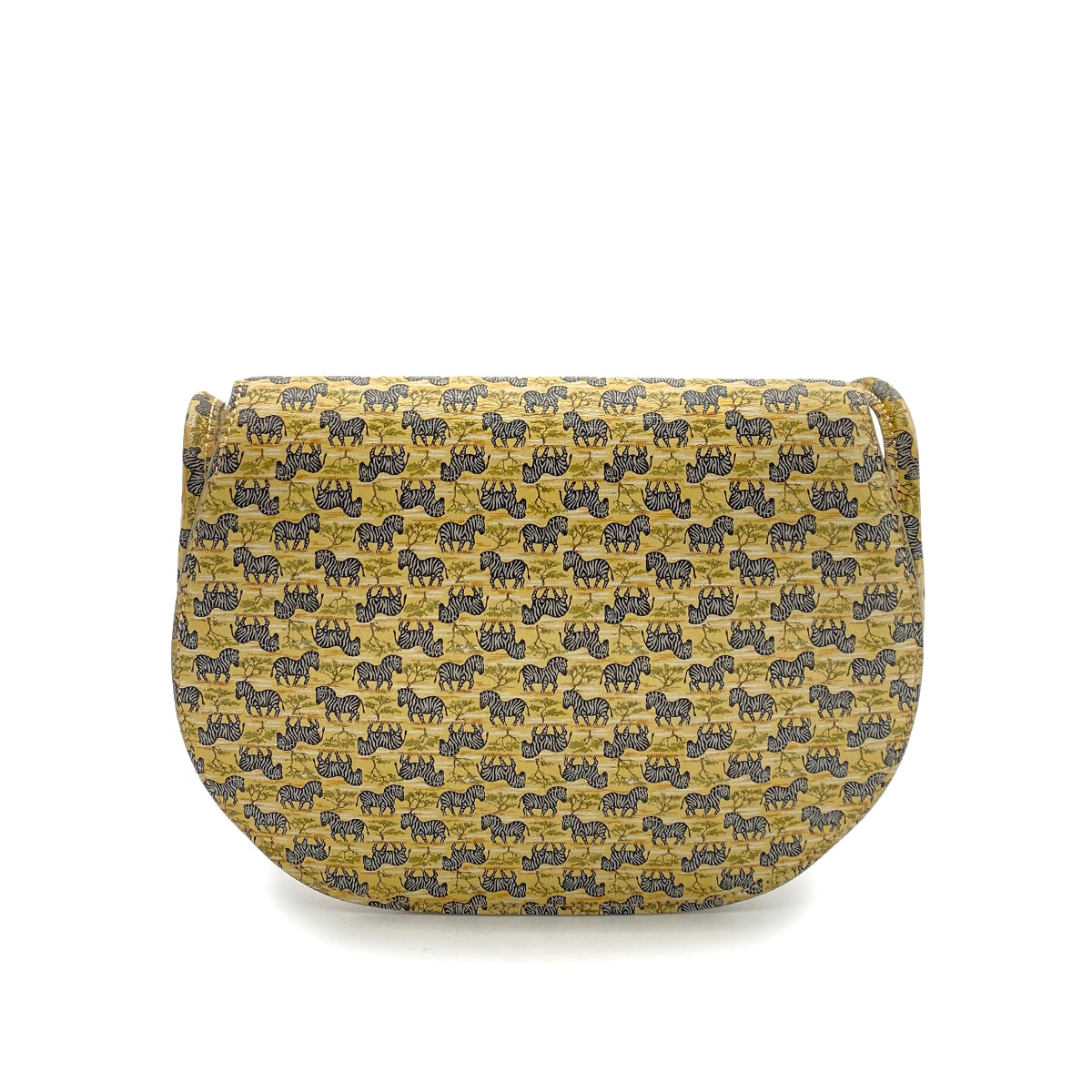 HERMES VINTAGE ZEBRA PATTERN SHOULDER BAG LEATHER R 90256431