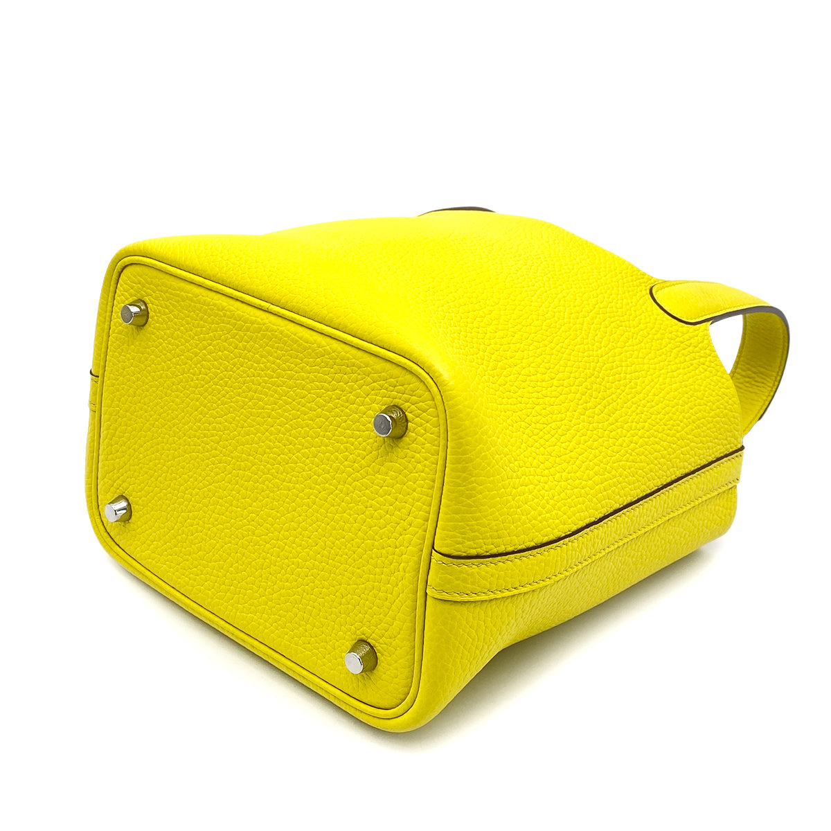 HERMES PICOTIN LOCK PM LIME TAURILLON CLEMENCE HAND BAG B 90259706