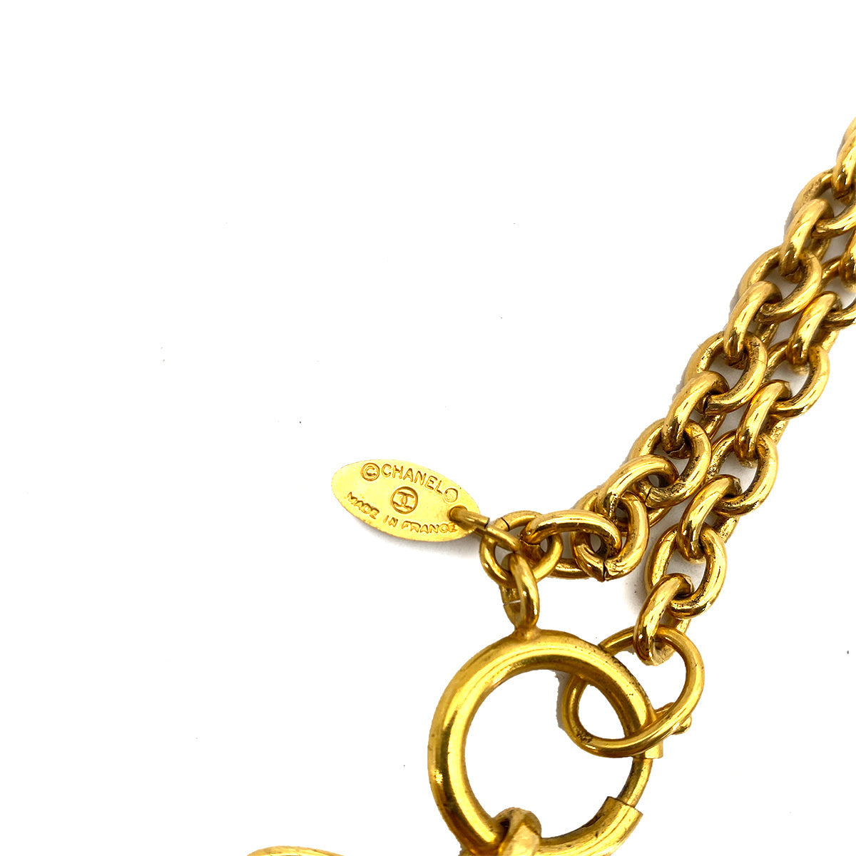 CHANEL VINTAGE NECKLACE MATELASSE COCOMARK ACCESSORY 90261175