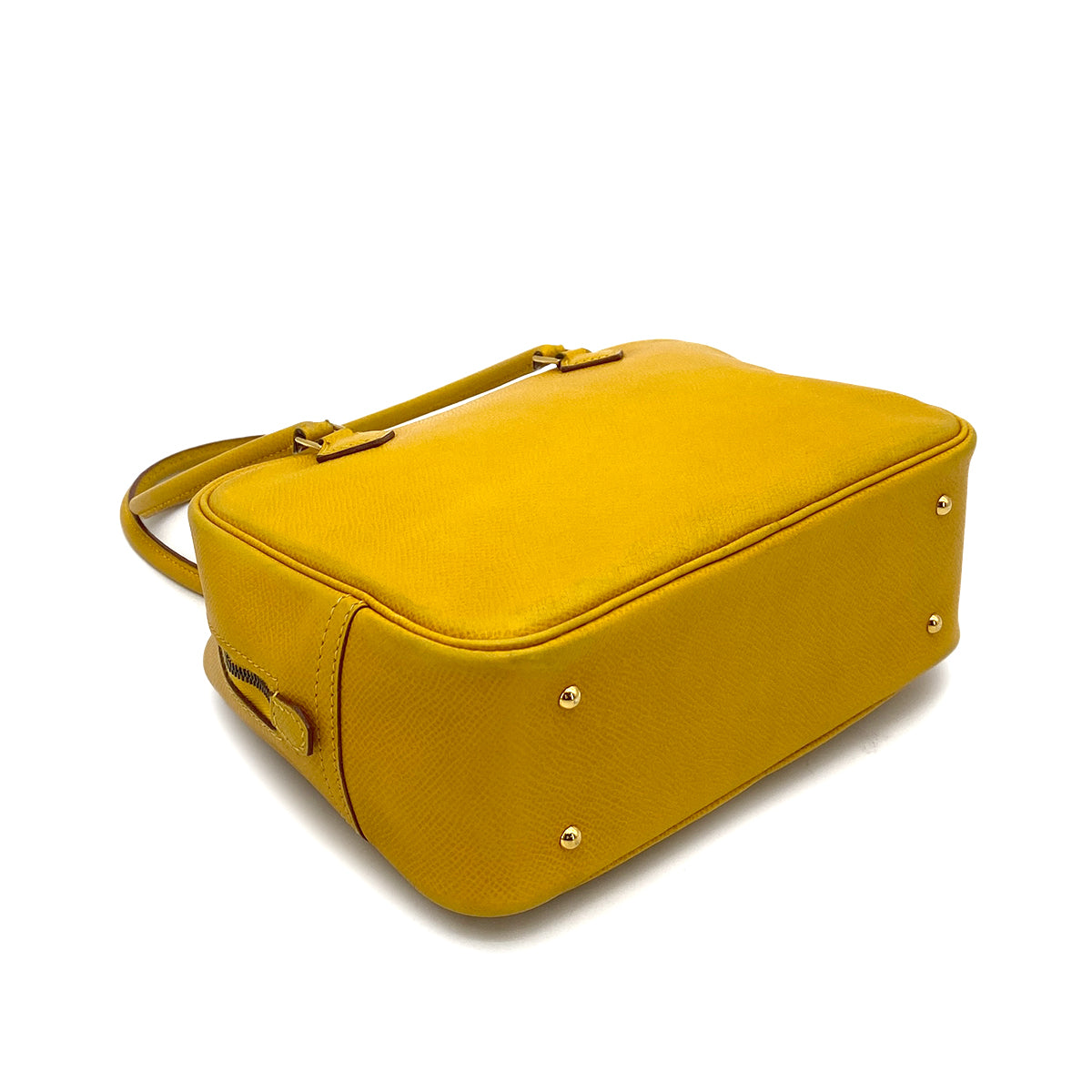HERMES PLUME 20 JAUNE COUCHEVEL SHOULDER BAG 〇Z 90261223