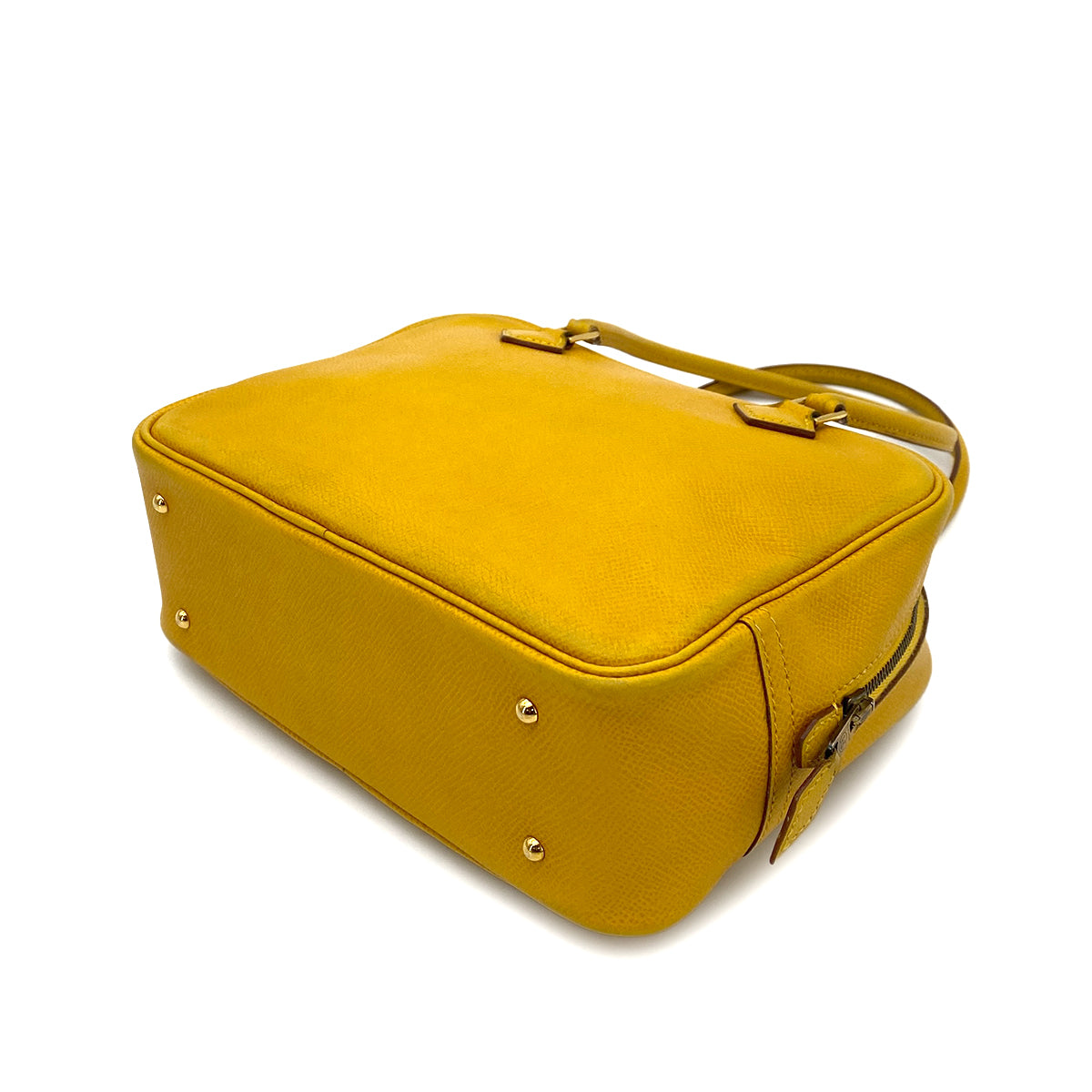 HERMES PLUME 20 JAUNE COUCHEVEL SHOULDER BAG 〇Z 90261223