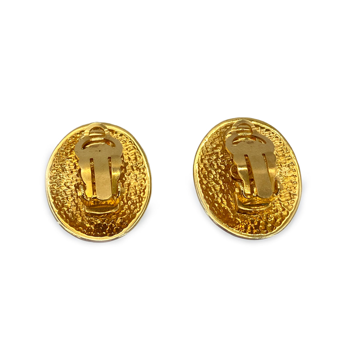 CHANEL VINTAGE EARRINGS COCOMARK OVAL ACCESSORY 95A 90263068 - PURPOSE