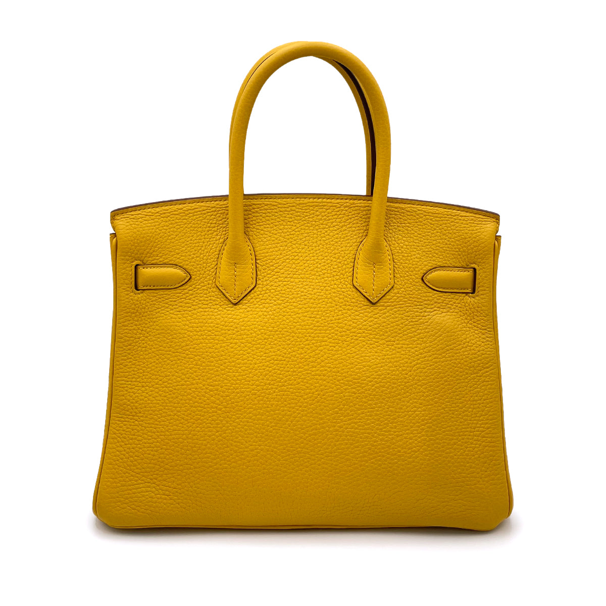 HERMES BIRKIN 30 JAUNE AMBER TOGO HAND BAG D PALLADIUM HARDWARE 90264751 - PURPOSE