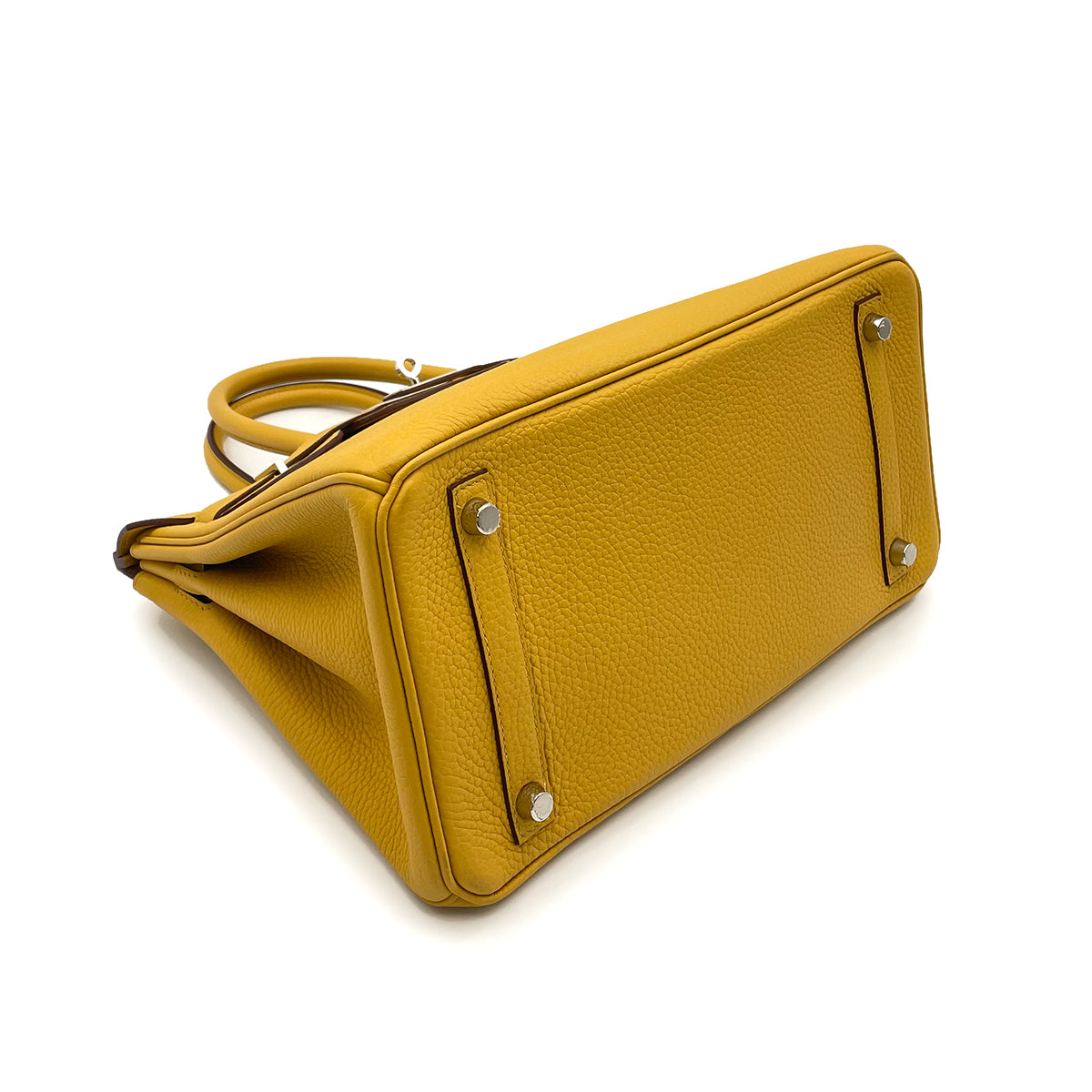 HERMES BIRKIN 30 JAUNE AMBER TOGO HAND BAG D PALLADIUM HARDWARE 90264751 - PURPOSE