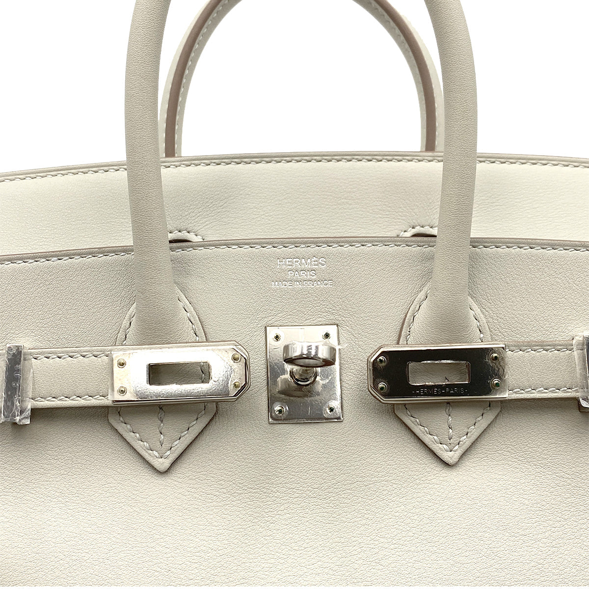 HERMES BIRKIN 25 GRIS PERLE SWIFT HAND BAG A SHW 90264791