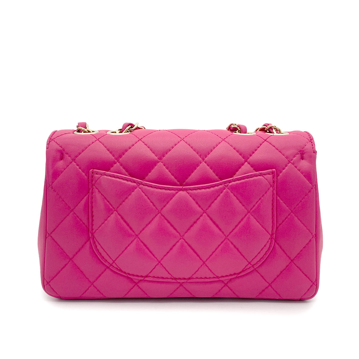 CHANEL MATELASSE CHAIN SHOULDER BAG PINK LAMB SKIN 90265320 - PURPOSE