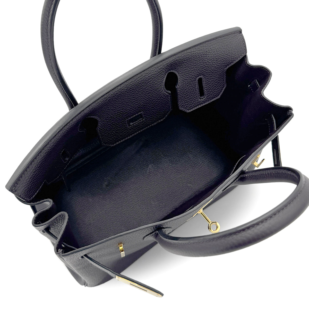 HERMES BIRKIN 30 PRUNOIR TAURILLON CLEMENCE HAND BAG T GHW 90267407