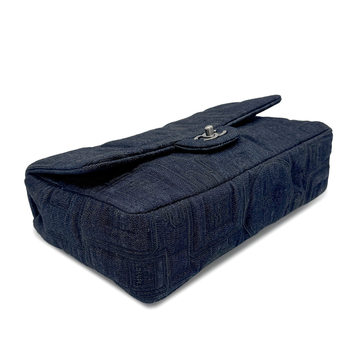 CHANEL EMBROIDERY PERFUME ALLURE CHAIN SHOULDER BAG DENIM 90268887