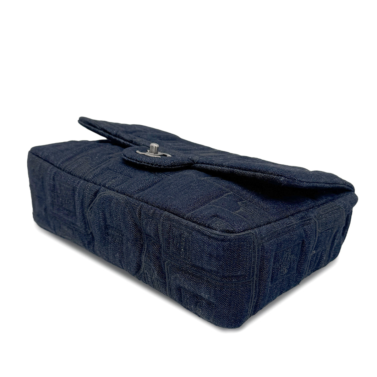 CHANEL EMBROIDERY PERFUME ALLURE CHAIN SHOULDER BAG DENIM 90268887