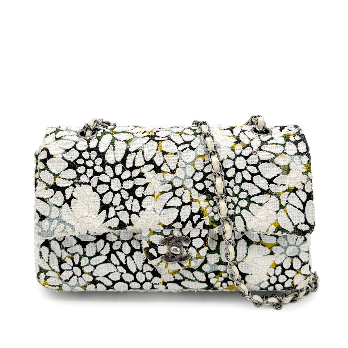 CHANEL CHAIN SHOULDER BAG MULTICOLOR TWEED 90269064