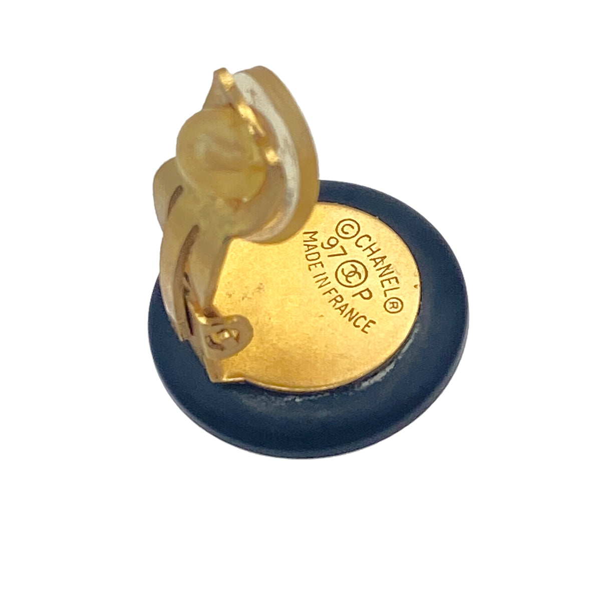 CHANEL VINTAGE EARRINGS COCOMARK ROUND ACCESSORY 97P 90271749