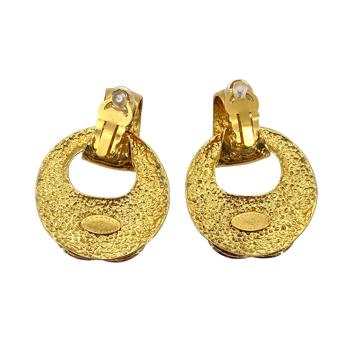 CHANEL VINTAGE EARRINGS COCOMARK ACCESSORY 94P 90271789