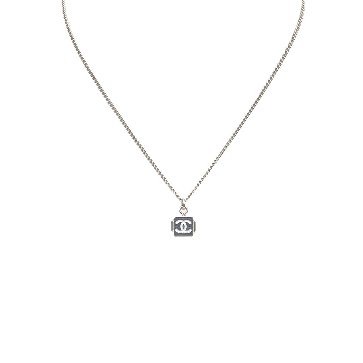 CHANEL NECKLACE CUBE COCOMARK RHINESTONE ACCESSORY B25C 90271934