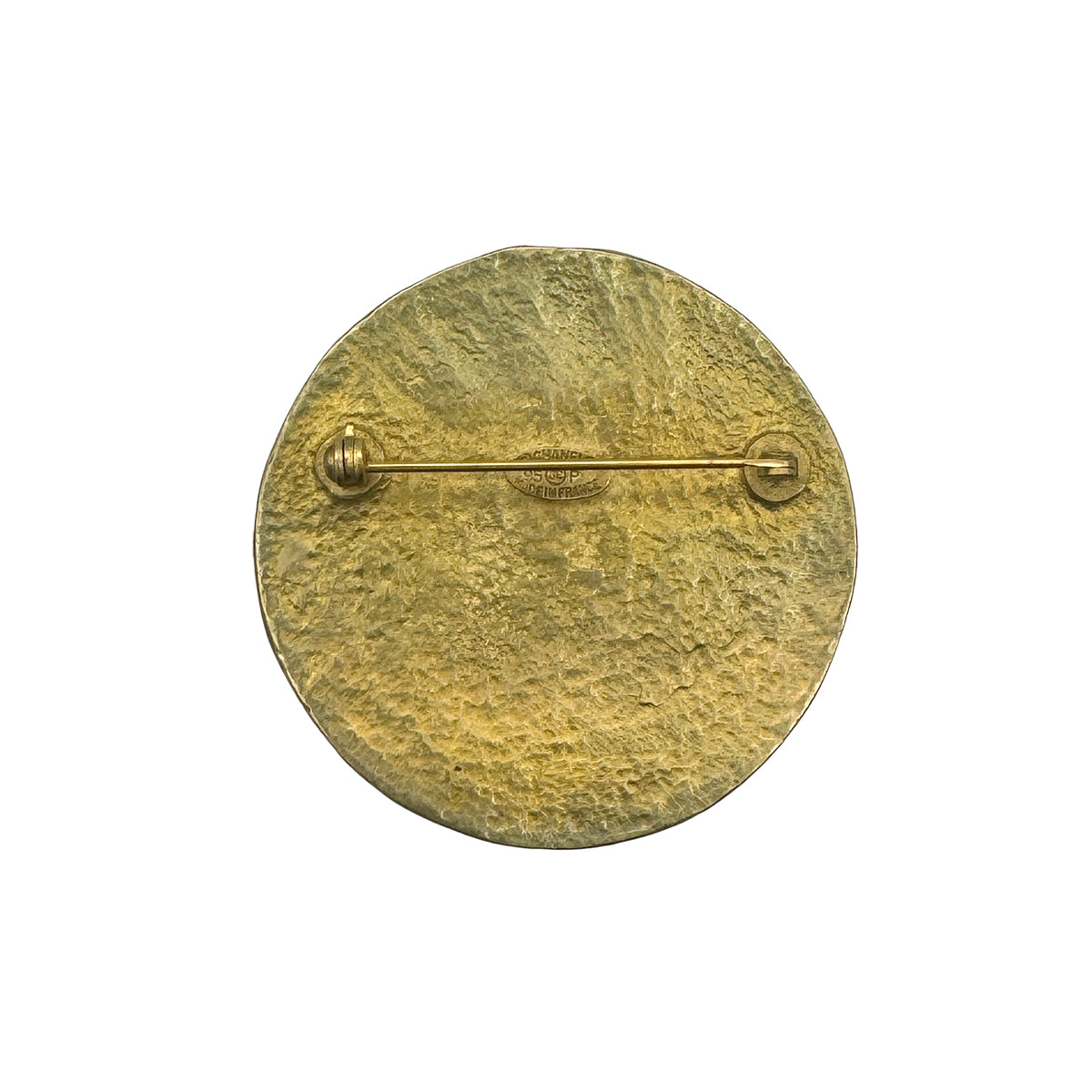 CHANEL VINTAGE COCOMARK BROOCH GOLD ROUND ACCESSORY 95P 90272507