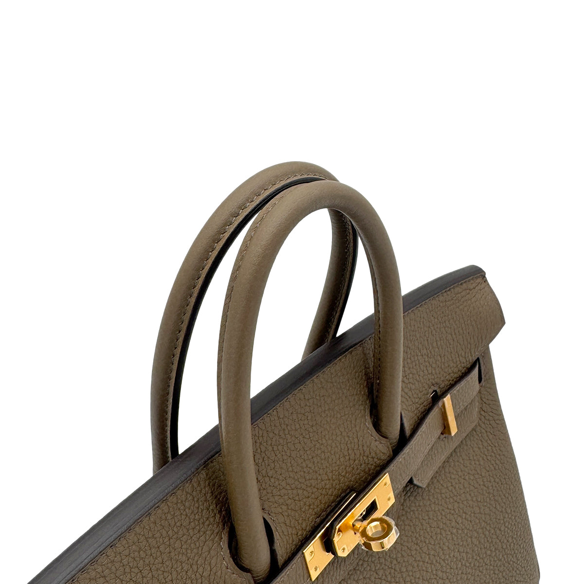 HERMES BIRKIN 25 VERSO TOUNDRA GRIS PERLE TOGO HAND BAG W GHW 90273375