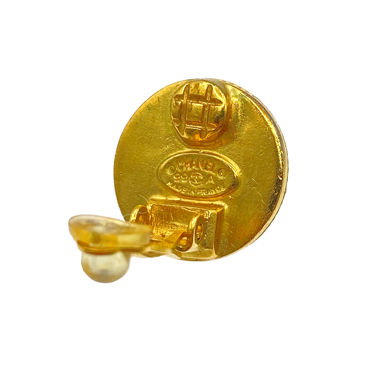 CHANEL VINTAGE EARRINGS COCOMARK ROUND ACCESSORY 99A 90273903
