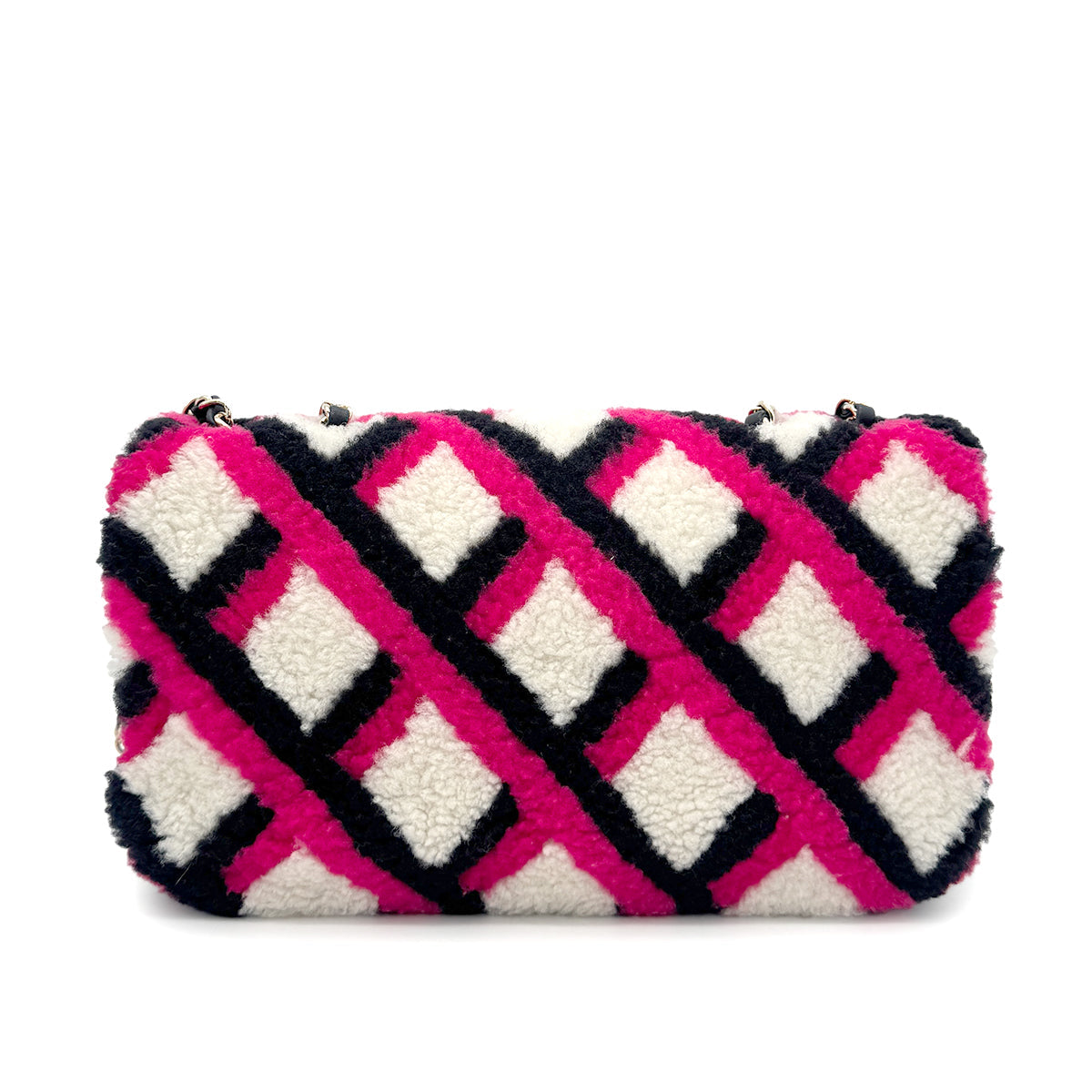 CHANEL SHEARLING MOUTON CHAIN SHOULDER BAG MULTICOLOR 90274410 - PURPOSE