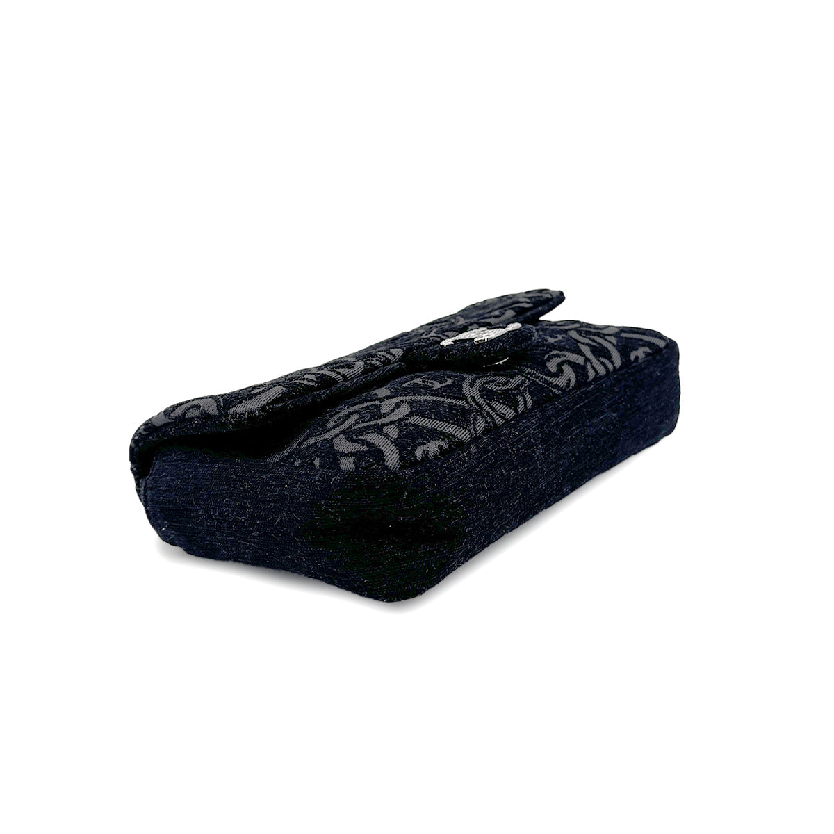 CHANEL COCOMARK CHAIN SHOULDER BAG BLACK JACQUARD 90274455