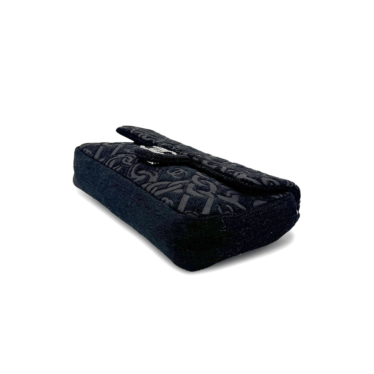 CHANEL COCOMARK CHAIN SHOULDER BAG BLACK JACQUARD 90274455