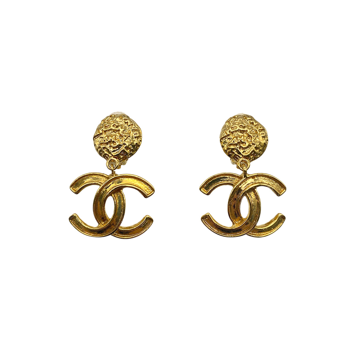 CHANEL VINTAGE EARRINGS COCOMARK SWING ACCESSORY 95A 90274863