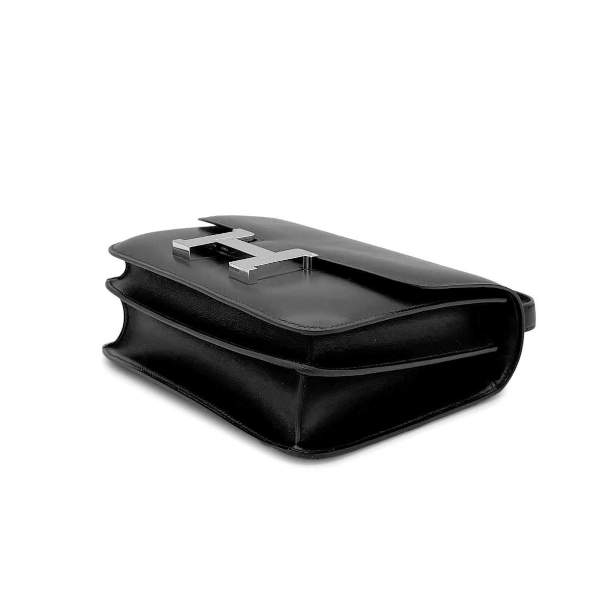 HERMES CONSTANCE 24 BLACK BOXCALF SHOULDER BAG □H SHW 90275780