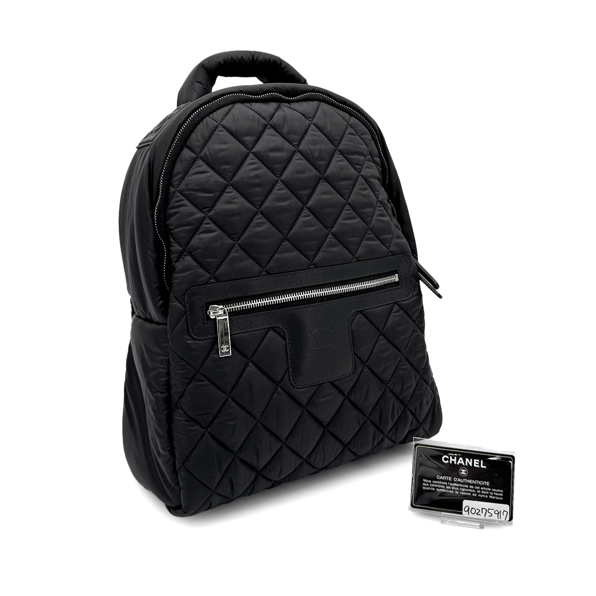 CHANEL COCO COCOON BACK PACK BLACK NYLON 90275917