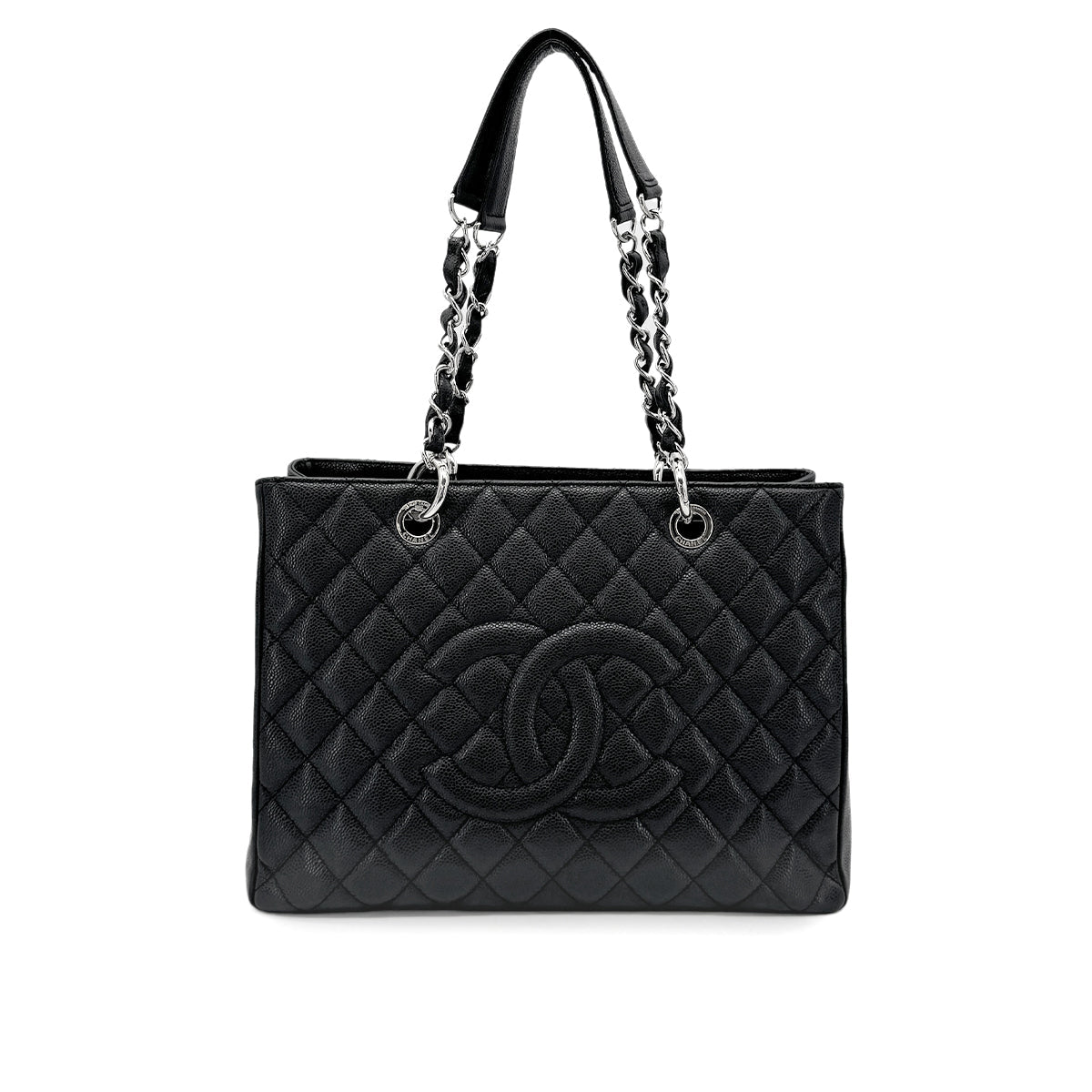 CHANEL GST TOTE BAG BLACK CAVIAR SKIN 90276768