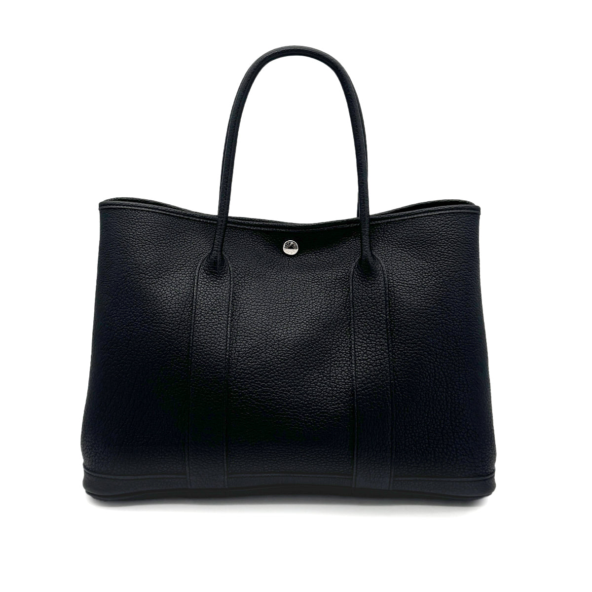HERMES GARDEN PARTY PM BLACK VEAU NEGONDA TOTE BAG □P 90277077