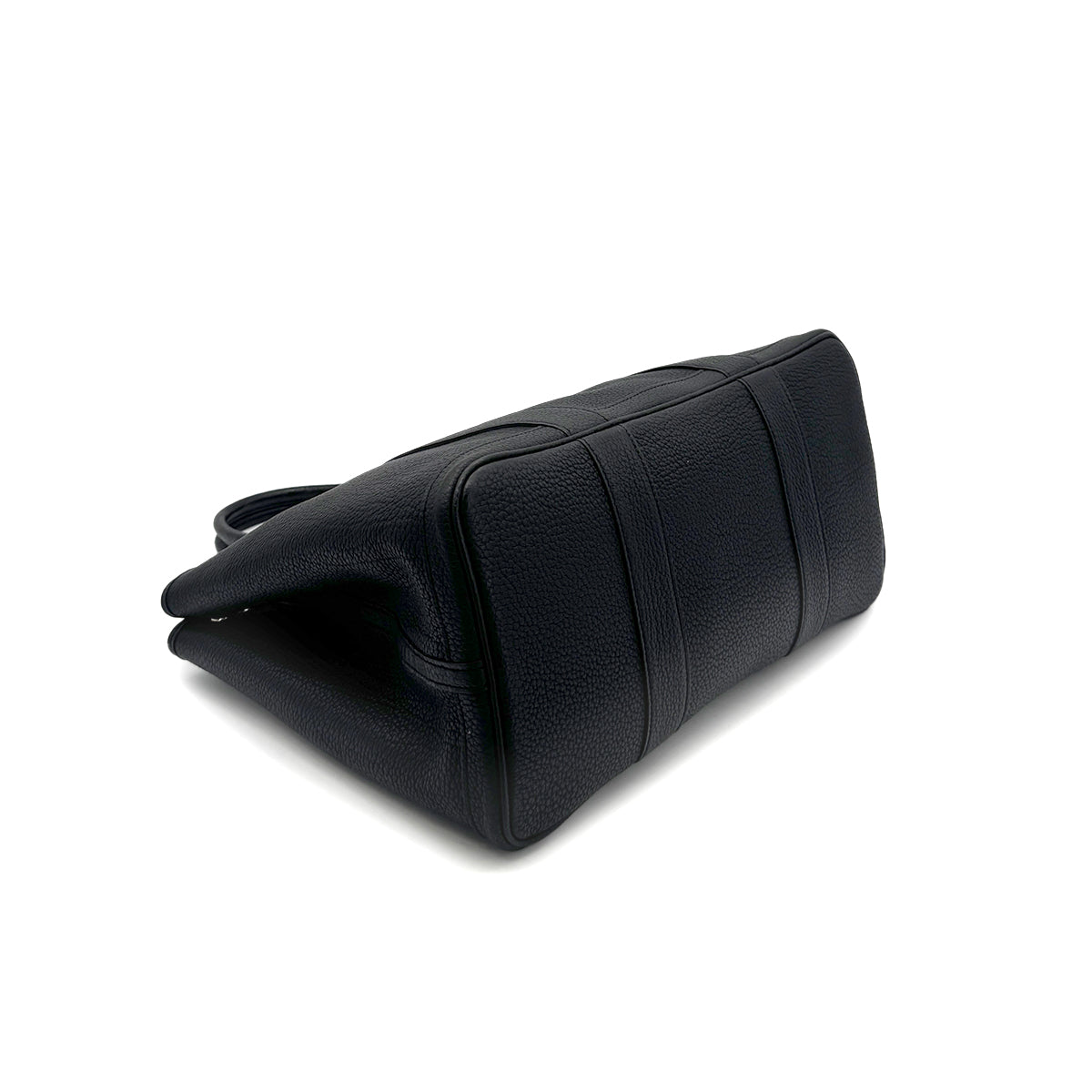 HERMES GARDEN PARTY PM BLACK VEAU NEGONDA TOTE BAG □P 90277077