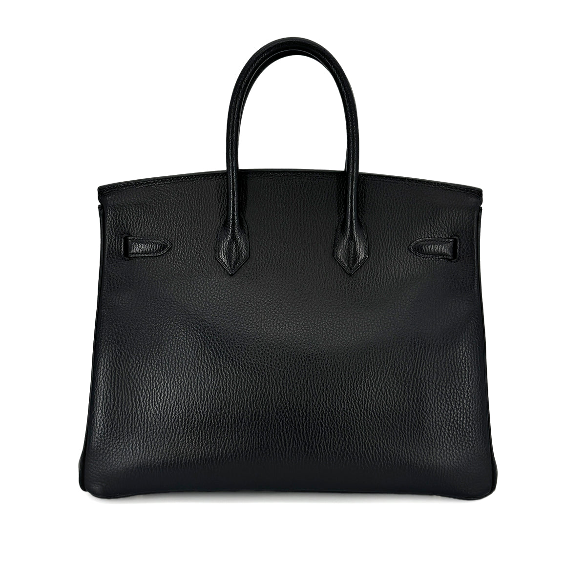 HERMES BIRKIN 35 BLACK ARDENNES HAND BAG □D GHW 90277084
