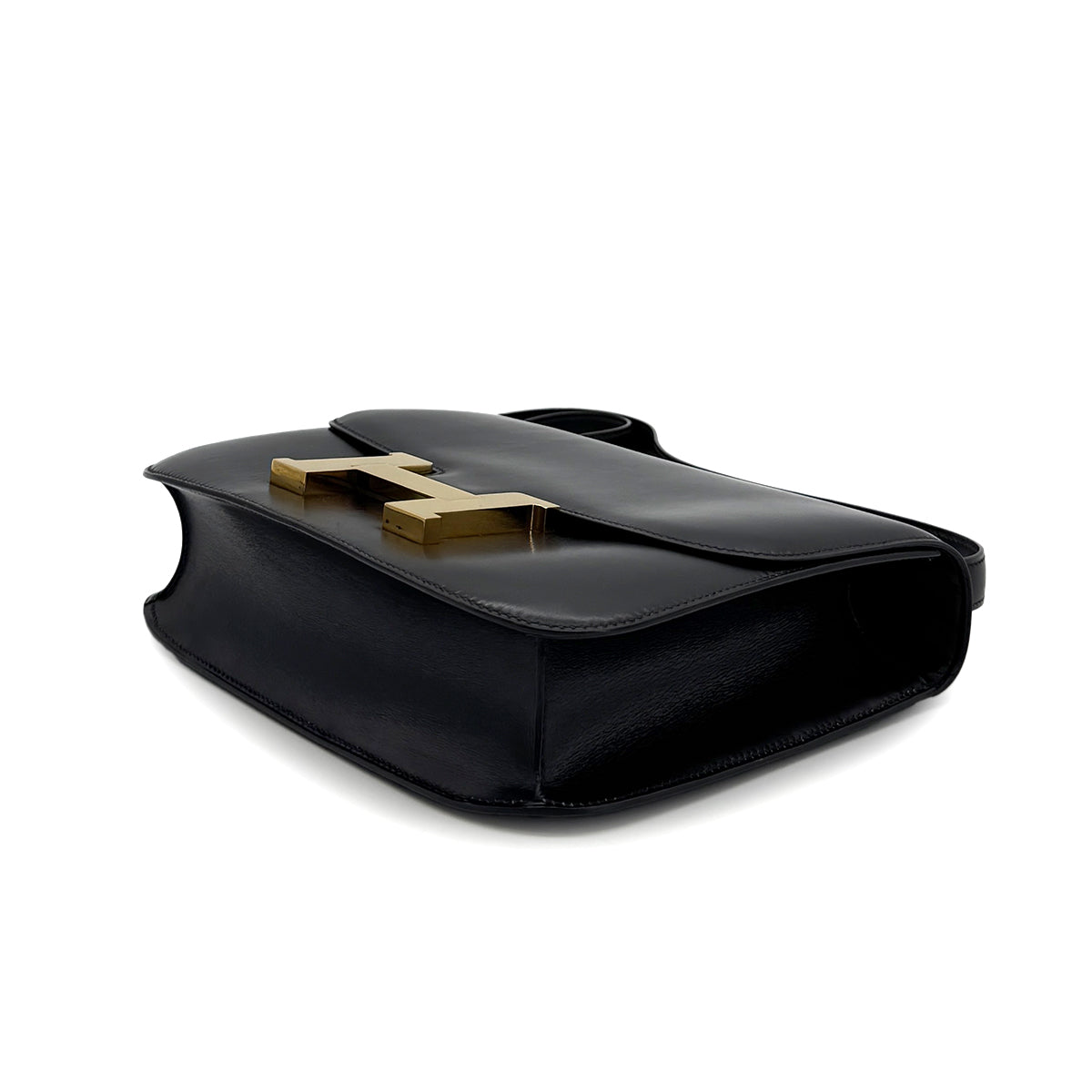 HERMES CONSTANCE 24 BLACK BOXCALF SHOULDER BAG 〇E GHW 90279719