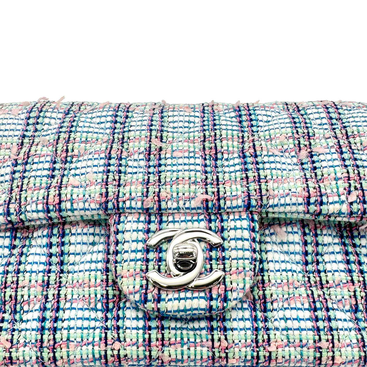 CHANEL MINI MATELASSE CHAIN SHOULDER BAG MULTICOLOR CANVAS 90279782