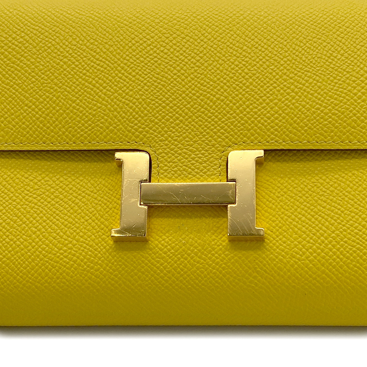 HERMES CONSTANCE LONG TO GO JAUNE DE NAPLES VEAU EPSOM SHOULDER BAG B GHW 90280494