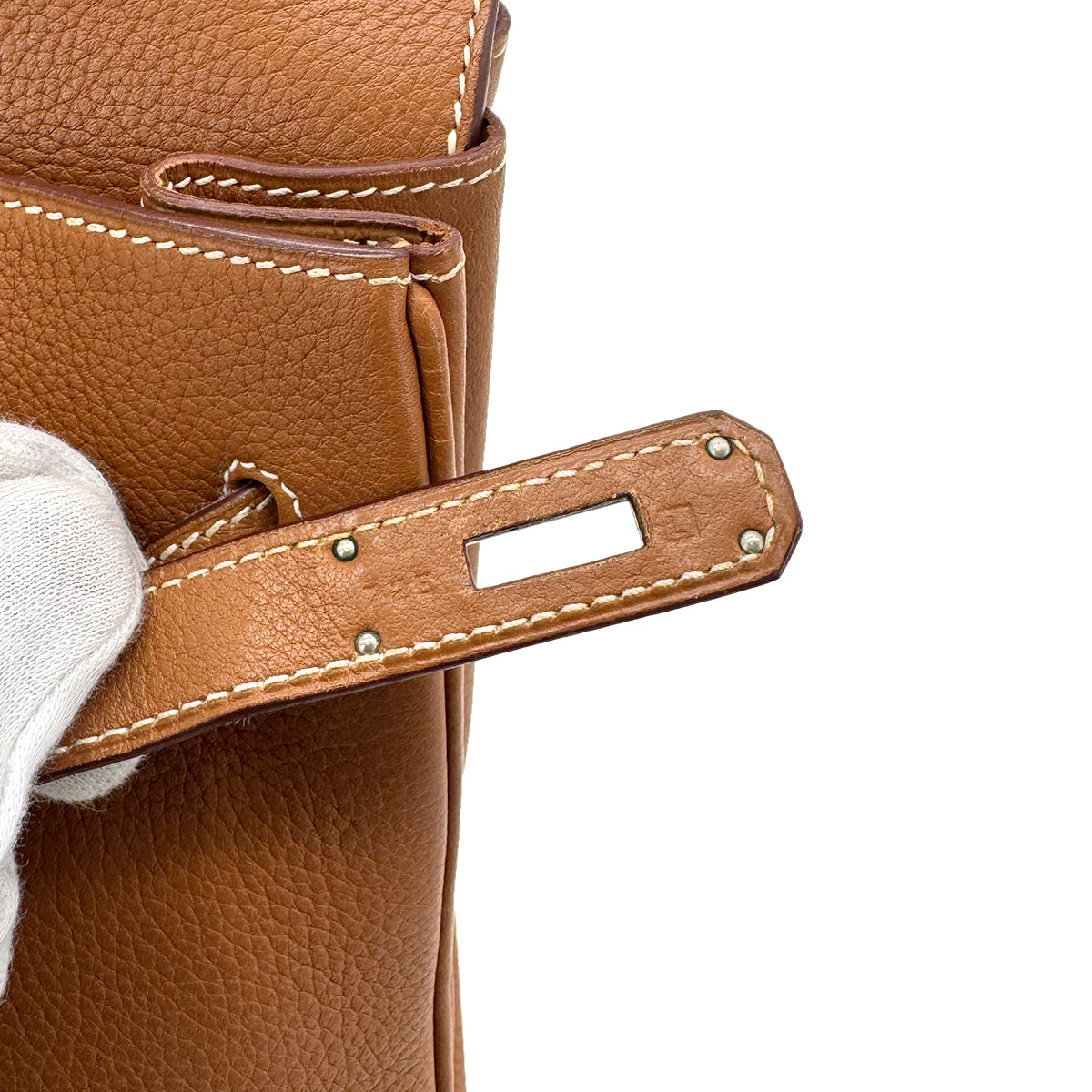 HERMES BIRKIN 35 GOLD TAURILLON CLEMENCE HAND BAG □L GHW 90280531