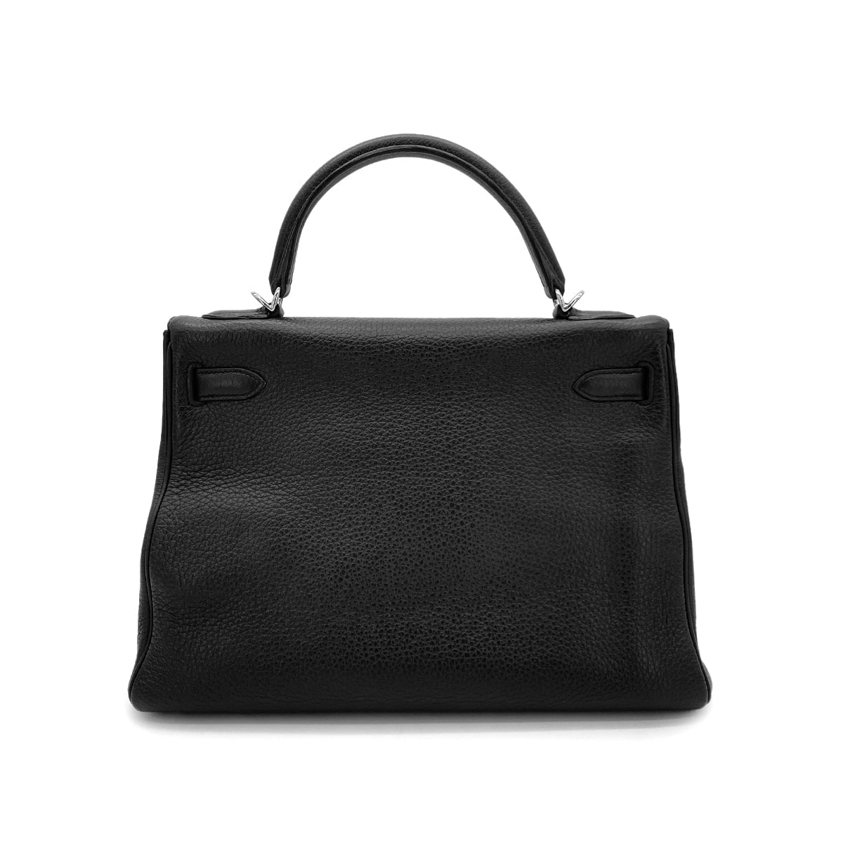 HERMES KELLY 32 RETOURNE BLACK TAURILLON CLEMENCE HAND SHOULDER BAG □O SHW 90289600