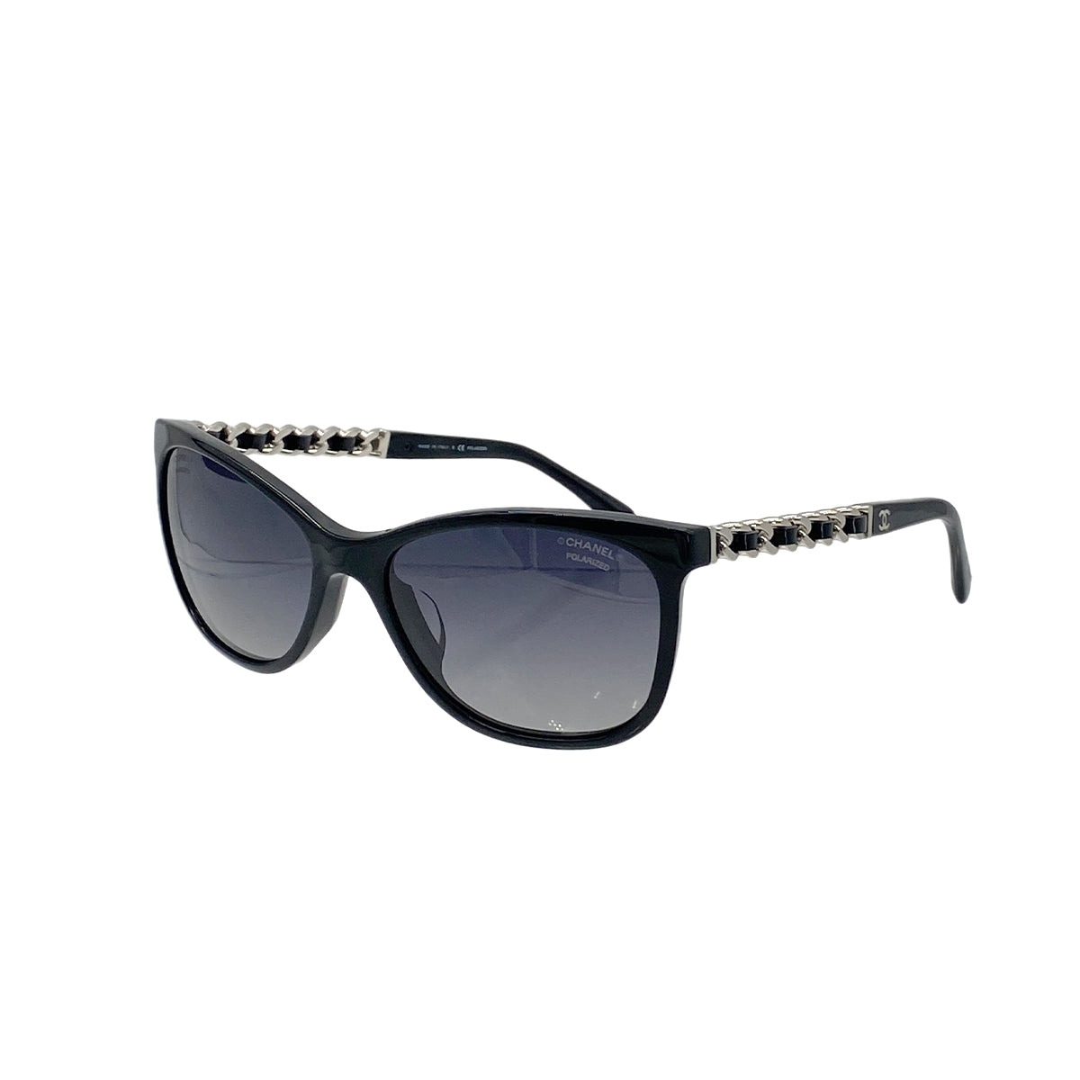 CHANEL SUNGLASSES BLACK CHAIN EYEWEAR 90281536
