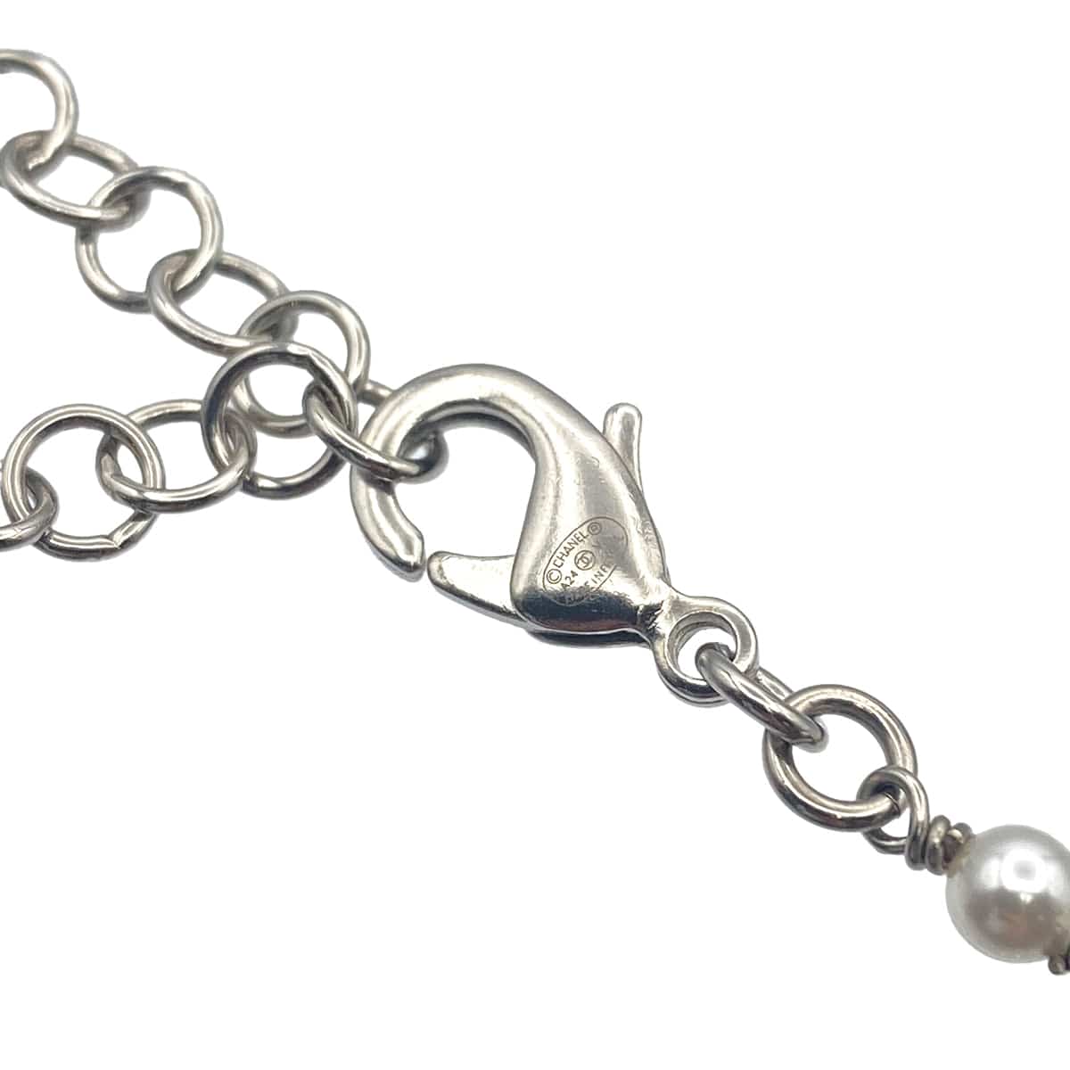 CHANEL NECKLACE COCOMARK FAUX PEARL RHINESTONE ACCESSORY A24V 90282103 - PURPOSE