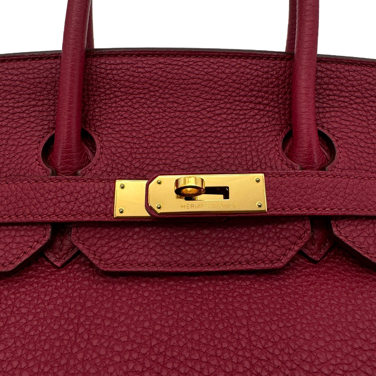 HERMES BIRKIN 35 RUBIS TOGO HAND BAG □O GHW 90282270
