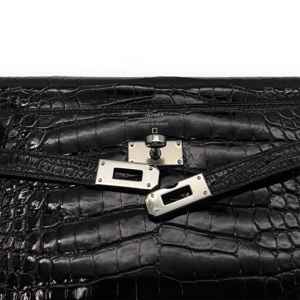 HERMES KELLY WALLET TO GO BLACK ALLIGATOR WALLET SHOULDER BAG U SHW 90283910 - PURPOSE