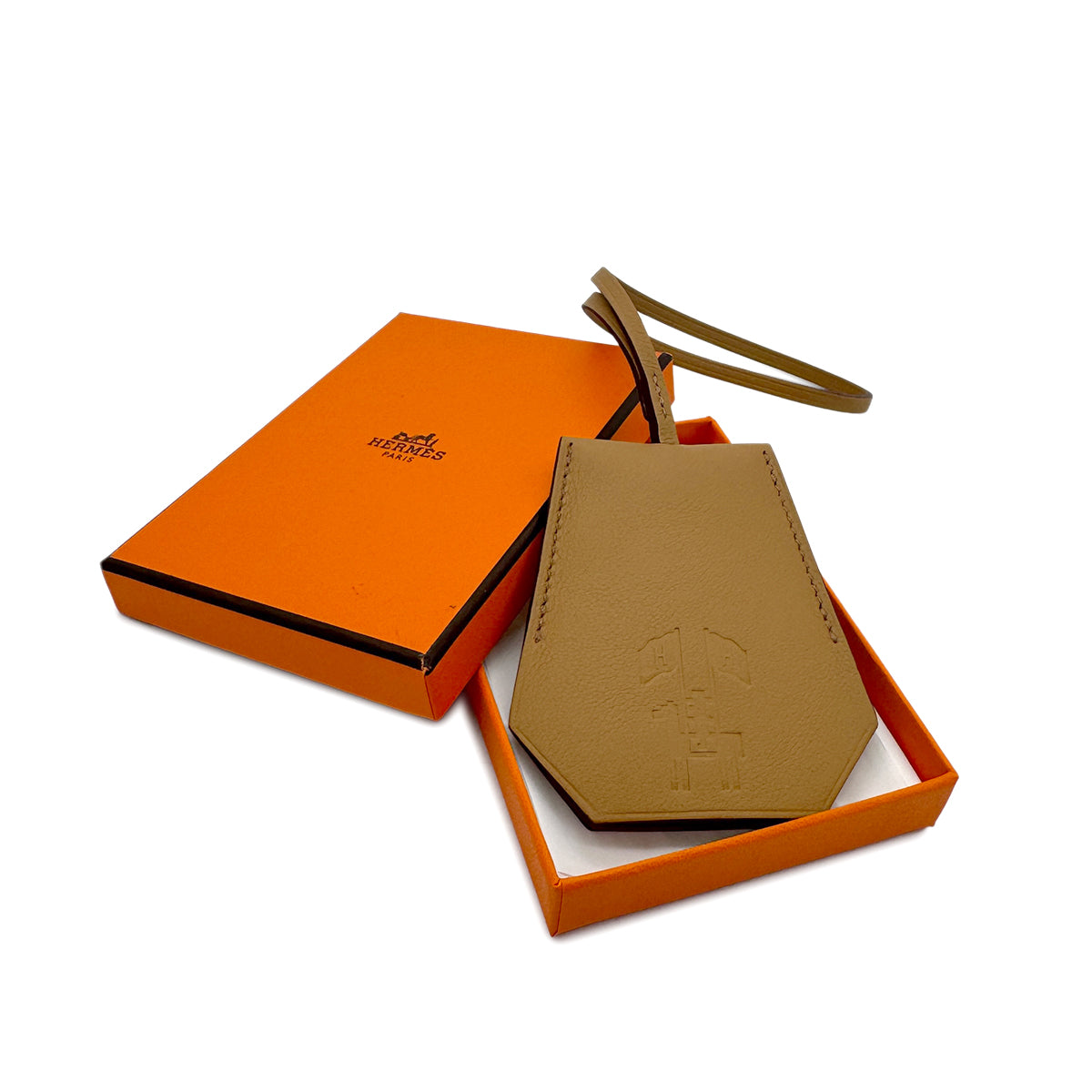 HERMES KEY CLOCHETTE CARMEN CHARM CHAI VEAU SWIFT 90283980