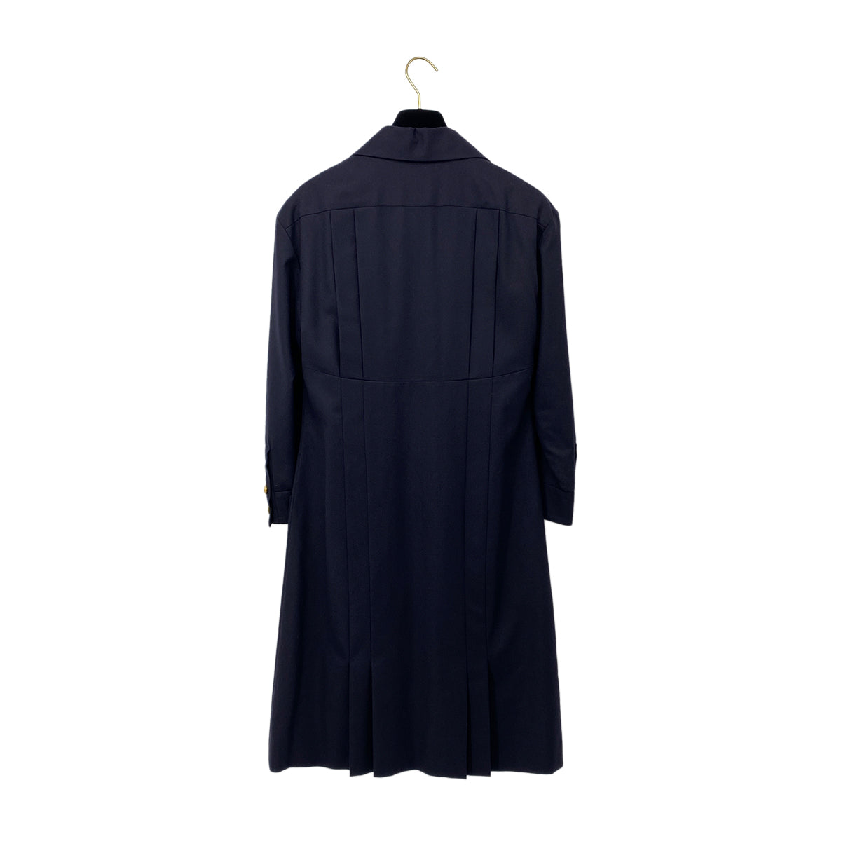 CHANEL VINTAGE COCO BUTTON DRESS NAVY WOOL 38 RTW 90284017 - PURPOSE