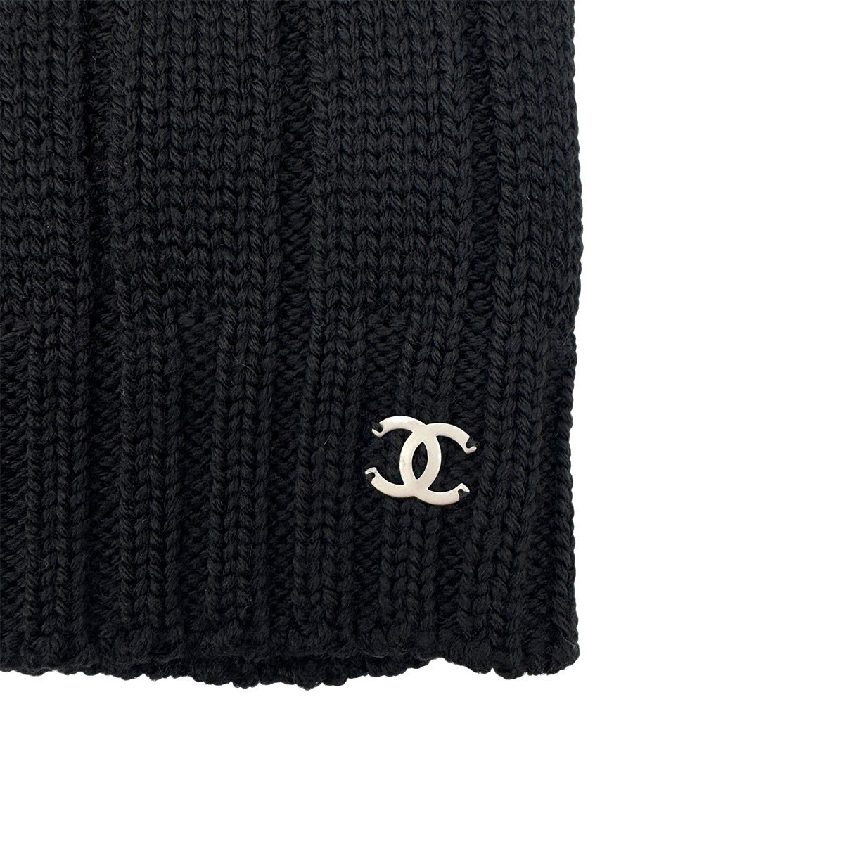 CHANEL VINTAGE COCOMARK TWIN KNIT SEQUINS CARDIGAN SLEEVELESS TOPS BLACK WOOL 38 99A RTW 90286925 - PURPOSE