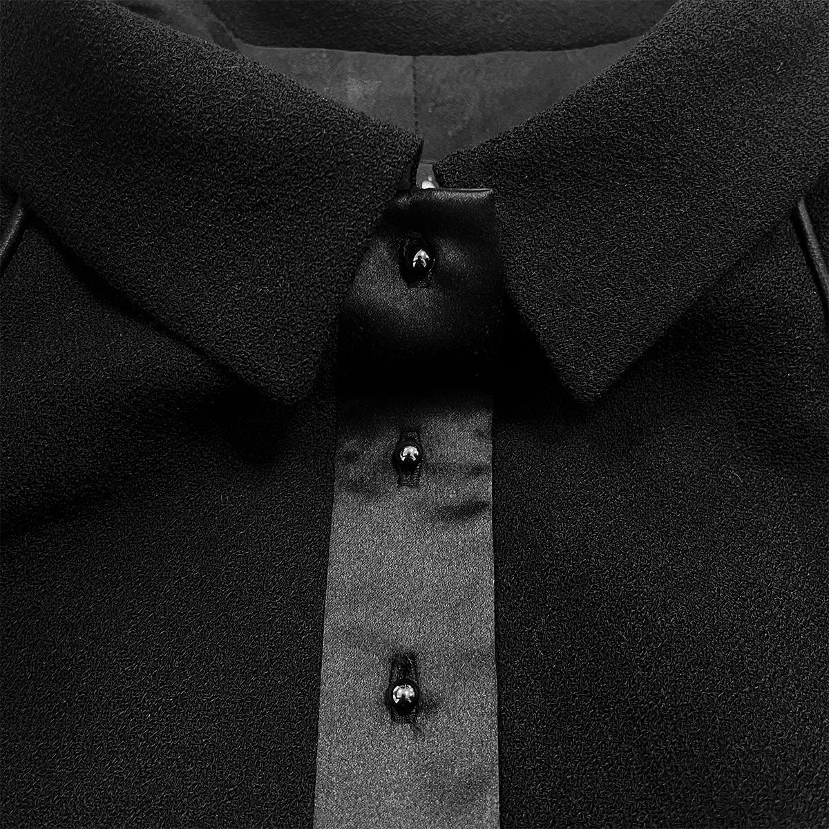 CHANEL COCO BUTTON JACKET BLACK WOOL 46 02A RTW 90287078 - PURPOSE