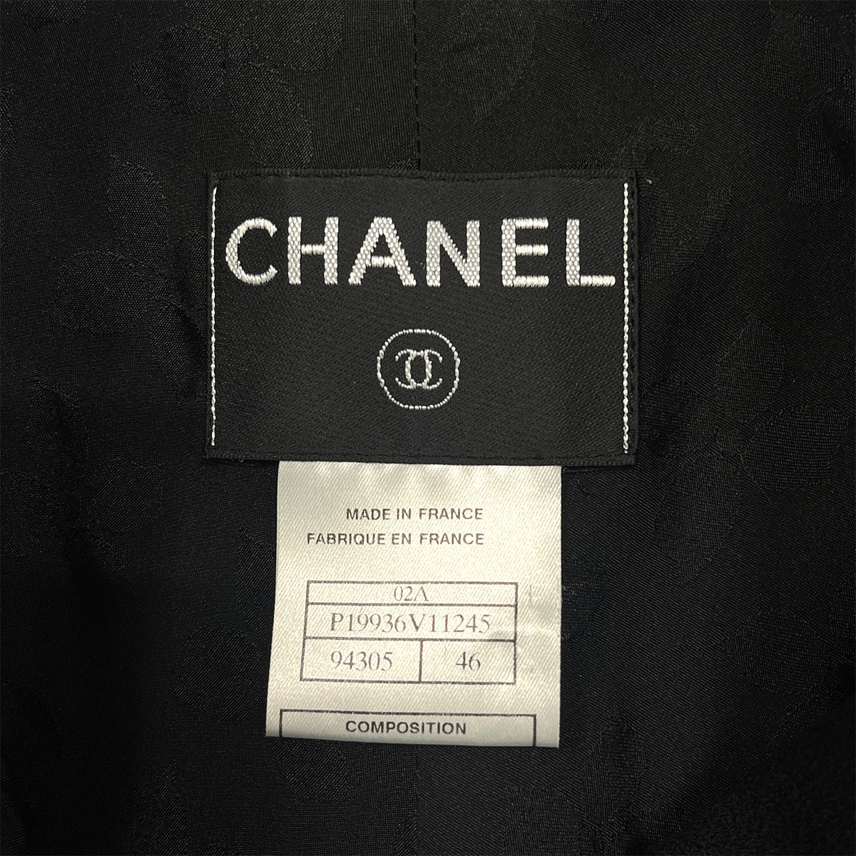 CHANEL COCO BUTTON JACKET BLACK WOOL 46 02A RTW 90287078 - PURPOSE