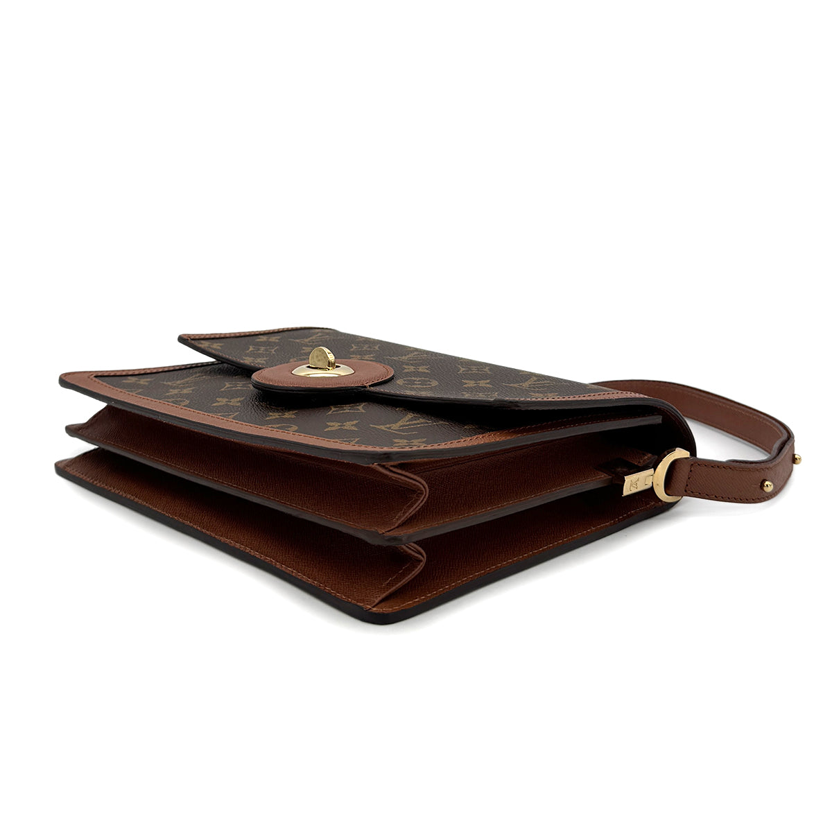 LOUIS VUITTON MONOGRAM RASPAIL SHOULDER BAG BROWN M51372 90287347