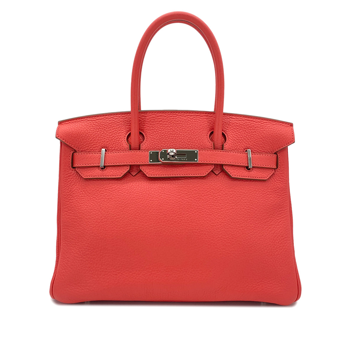 HERMES BIRKIN 30 ROSE JAIPUR TAURILLON CLEMENCE HAND BAG □P SHW 90287996