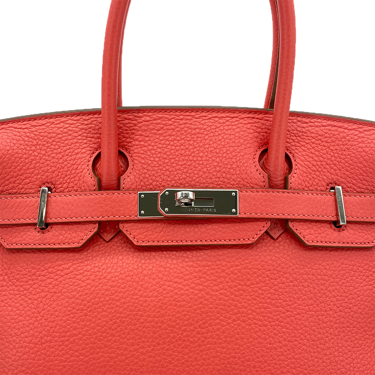 HERMES BIRKIN 30 ROSE JAIPUR TAURILLON CLEMENCE HAND BAG □P SHW 90287996