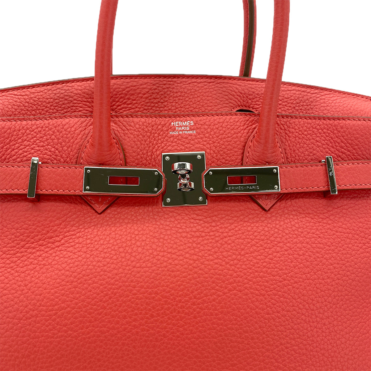 HERMES BIRKIN 30 ROSE JAIPUR TAURILLON CLEMENCE HAND BAG □P SHW 90287996