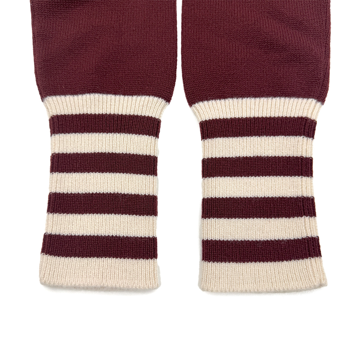 CHANEL COCO BUTTON LONG SLEEVE KNIT DRESS BURGUNDY CASHMERE 38 P55 RTW 90288041