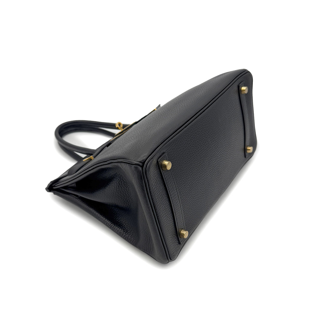 HERMES BIRKIN 30 BLACK ARDENNES HAND BAG □G GHW 90288494